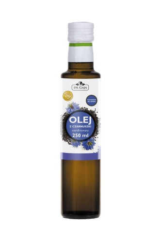 Olej z Czarnuszki, zimnotłoczony nierafinowany (250 ml) - Dr Gaja.jpg