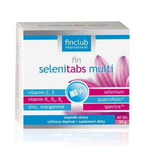 fin Selenitabs multi - Selen, cynk, mangan i witamina C, witamina E, witaminy B, kwas foliowy - FINCLUB