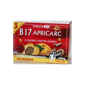 Amigdalina Apricarc B17 Witamina B17 180 kapsułek - TEREZJA 100
