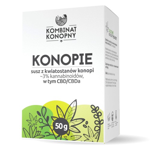 Konopie - susz z kwiatostanów 3% 50g - Kombinat Konopny.jpg