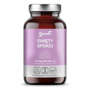 Święty spokój - panaseus 50 kaps. - pomaga odzyskać siły po stresujących wydarzeniach - YANGO (NM) 