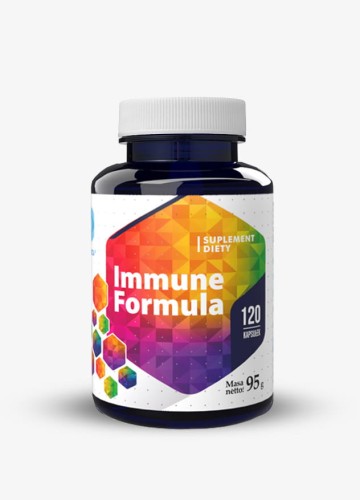 Immune Formula, 120 kapsułek - Zawiera  m.in. z owoców dzikiej róży, z proplisu, z nasion grejpfruta, z owoców bzu czarnego - HEPATICA.jpg
