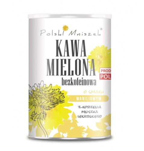 Waniliowa kawa Mielona Bezkofeinowa - z korzenia mniszka lekarskiego - Polski Mniszek.jpg