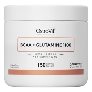 BCAA + Glutamina 1100 mg 150 kapsułek - Ostrovit