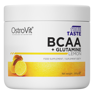BCAA + Glutamina 200 g - smak cytryna - Ostrovit
