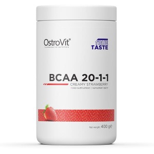 BCAA 20-1-1 400 g - smak kremowej truskawki - Ostrovit