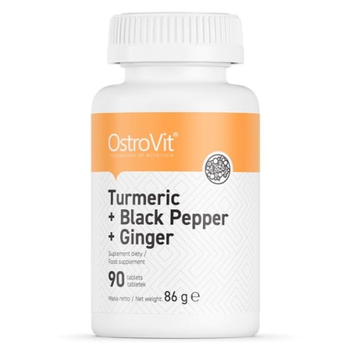 Kurkumina + Czarny Pieprz + Imbir 90 tabletek - Ostrovit.jpg