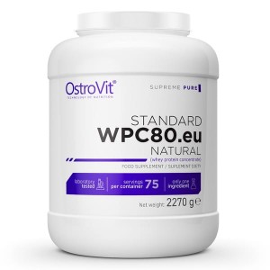 STANDARD WPC80.eu 2270 g - koncentrat białka serwatkowego - smak naturalny - Ostrovit