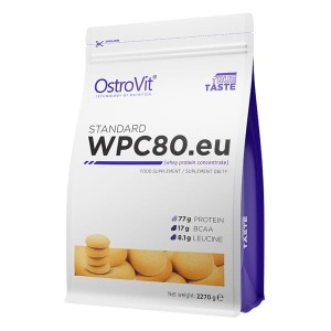 STANDARD WPC80.eu 2270 g - koncentrat białka serwatkowego - smak ciasteczkowego snu- Ostrovit