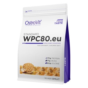 STANDARD WPC80.eu 2270 g - koncentrat białka serwatkowego - smak szarlotkowy - Ostrovit