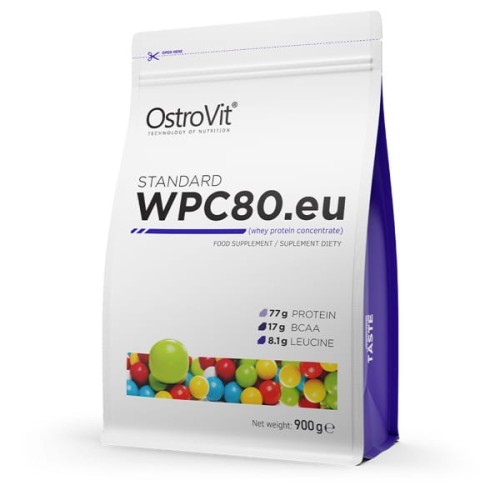 STANDARD WPC80.eu 900 g - koncentrat białka serwatkowego - smak gumy balonowej - Ostrovit.jpg