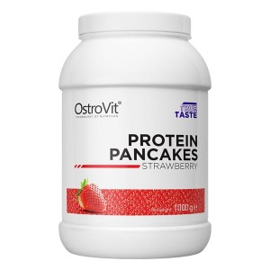 Protein Pancakes 1000 g - naleśniki na bazie mąki owsianej i koncentratu białka serwatkowego - smak truskawkowy - Ostrovit