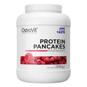 Protein Pancakes 2000 g - naleśniki na bazie mąki owsianej i koncentratu białka serwatkowego - smak malinowy - Ostrovit