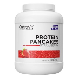 Protein Pancakes 2000 g - naleśniki na bazie mąki owsianej i koncentratu białka serwatkowego - smak truskawkowy - Ostrovit