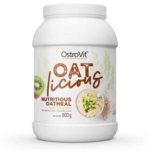 OATlicious 800 g - smak kiwi-bananowy - pożywna owsianka z liofilizowanymi owocami - Ostrovit.jpg