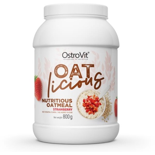 OATlicious 800 g - smak truskawkowy - pożywna owsianka z liofilizowanymi owocami - Ostrovit.jpg