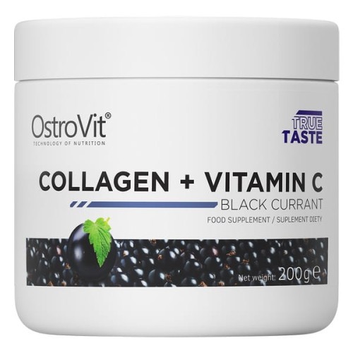 Kolagen + Witamina C 200 g - smak czarnej porzeczki - Ostrovit.jpg