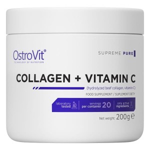 Kolagen + Witamina C 200 g - smak naturalny - Ostrovit