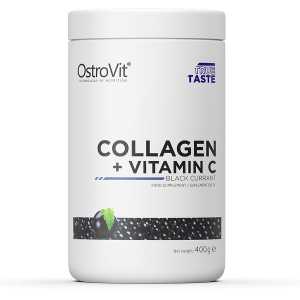 Kolagen + Witamina C 400 g - smak czarnej porzeczki - Ostrovit