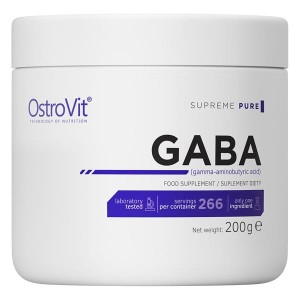 GABA 200 g - działa odprężająco, jako naturalna „kołderka” na nasz mózg - Ostrovit