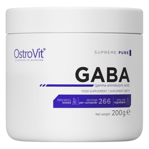 GABA 200 g - działa odprężająco, jako naturalna „kołderka” na nasz mózg - Ostrovit.jpg