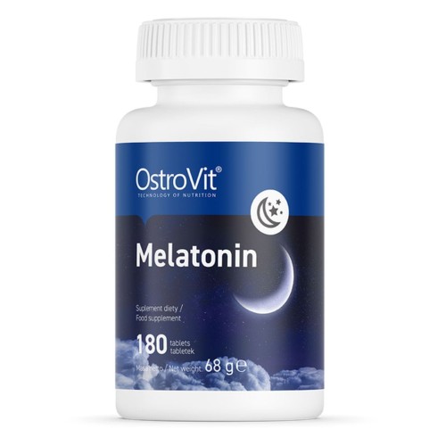 Melatonina 180 tabletek -  dla osób zmagających się z problemem z zaśnięciem - Ostrovit.jpg
