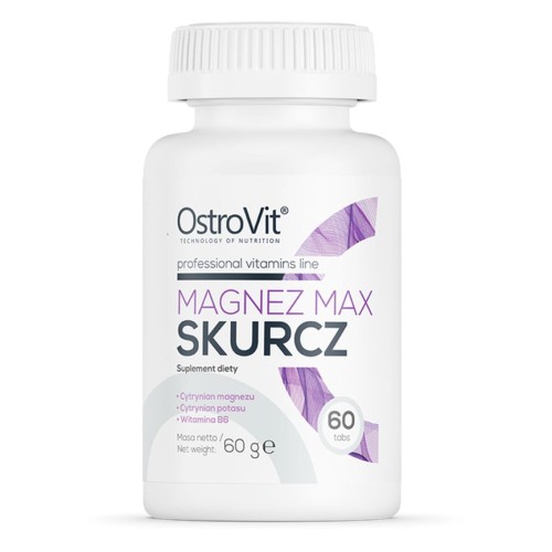 Magnez Max Skurcz 60 tabletek - kompleks witaminowo-minerałowy - Ostrovit.jpg
