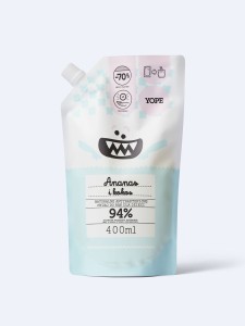 Mydło do rąk dla dzieci Refill Ananas i Kokos Antybakteryjne - wkład uzupełniający - YOPE