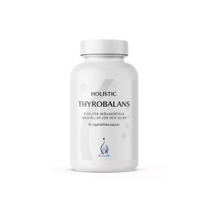 ThyroBalans 90 kapsułek - L-tyrozyna, ashwagandha, Żeń-szeń syberyjski, B2, B3 i B12 - HOLISTIC