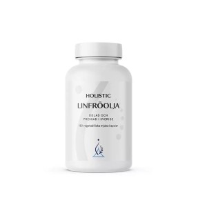 Linfröolja 180 kapsułek - Ekologiczny, tłoczony na zimno olej lniany w kapsułkach, d-alfa-tokoferol, naturalna witamina E, omega 3 ALA - HOLISTIC