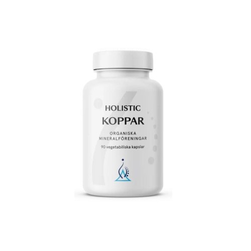 Koppar miedź organiczna 90 kapsułek - Organiczne związki miedzi glukonian miedzi, cytrynian miedzi, łatwo przyswajalne - HOLISTIC.jpg