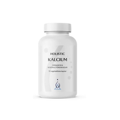 Kalcium 90 kapsułek - Organiczne związki wapnia, jabłczan wapnia, cytrynian wapnia, mleczan wapnia, łatwo przyswajalny wapń, calcium - HOLISTIC.jpg