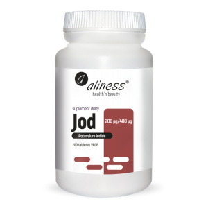 Jod 200mcg/400mcg, 200 tabletek - jodek potasu - ALINESS