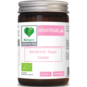 Menstruacja 100 tabl - na dobre samopoczucia w trakcie menstruacji - BeOrganic