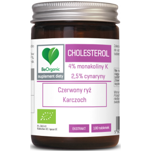 Cholesterol 100 tabl - dba o właściwy poziom cholesterolu - BeOrganic