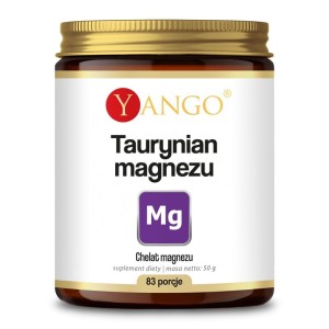 Taurynian magnezu 50g - Zmniejsza zmęczenie i znużenie - YANGO