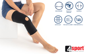 Rękaw ochronny pod ortezę stawu kolanowego RW-POWERFIT - 4SPORT