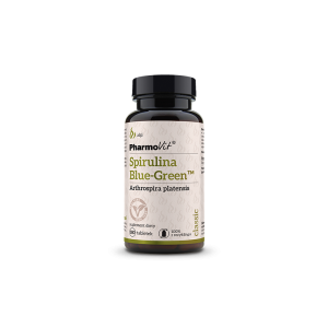 Spirulina Blue-Green 180 tabletek - Wspomaga kontrolę masy ciała - PHARMOVIT