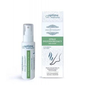 Spray dezodorujący do stóp - 75ml - z olejkiem z drzewa herbacianego (Tea Tree) - OPTIMA NATURA OILS THERAPY