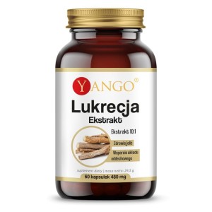 Lukrecja, ekstrakt, zawartość glicyryzyny ≤ 3%  - Wsparcie układu odpornościowego, trawienia i pamięci - YANGO (NM)