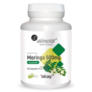 Moringa 500mg extract 20% 100 kaps - ALINESS