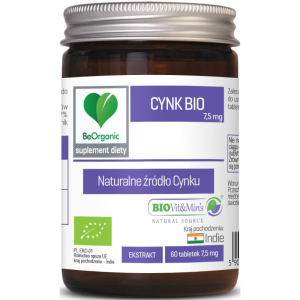 Cynk BIO 7,5 mg 60 tabletek - BeOrganic