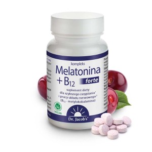 Melatonina + B12 forte 90 tabletek - Dr. Jacob's