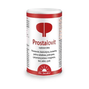 Prostalovit - Składniki dla zdrowia mężczyzn którzy dbają o prostatę, prawidłowy poziom cholesterolu i testosteronu - DR. JACOB'S