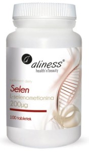 Selen L-selenometionina 200µg - 100 tabletek - ALINESS