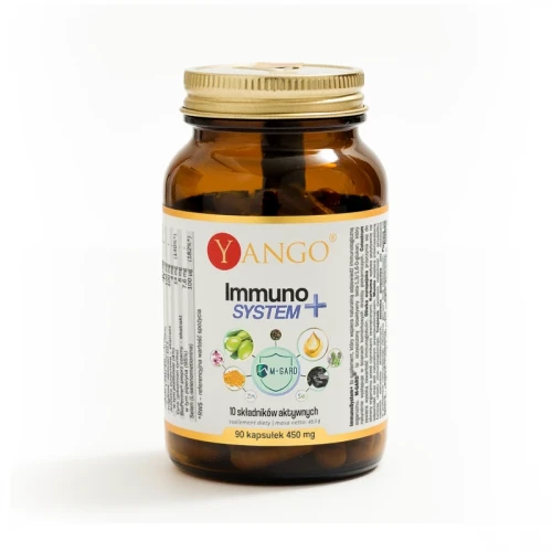 Immuno System+ 90 kapsułek - Traganek, cynk, selen, wspomaga układ immunologiczny - YANGO.webp