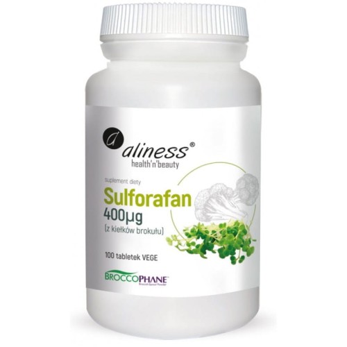 Sulforafan z kiełków brokułu 400 mg 100 vege tabletek - ALINESS.jpg