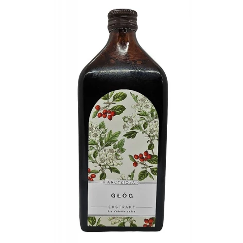 Głóg - ekstrakt z soku - 500ml Arcyzioła niepasteryzowany bez dodatku cukru Carataegus L. - ROKITNIK I PRZYJACIELE.jpg
