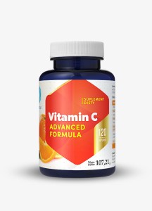 Vitamin C Advanced Formula z bioflawonoidami, rutyną, kwercetyną, kwasem liponowym i cynkiem - HEPATICA