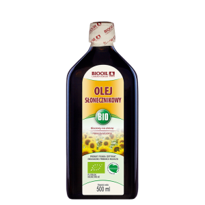 Olej słonecznikowy tłoczony na zimno BIO 500 ml - BIOOIL